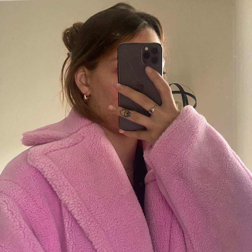 💕Pink Sherpa coat